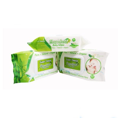 alcohol-free baby 80 counts biodegradable bamboo wipes