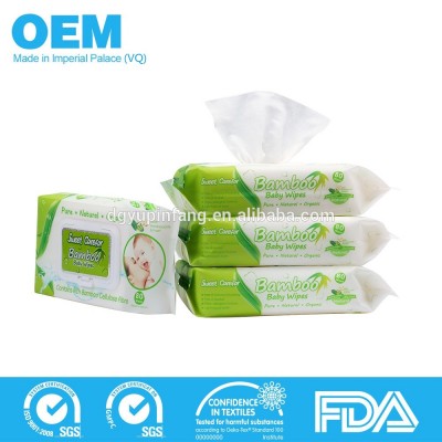 Wholesale water flushable babmoo organic baby wipes