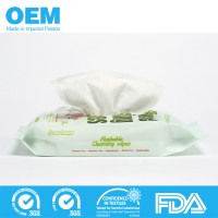 56pcs biodegradable flushable wipes