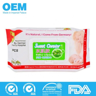 Customized organic baby water wipes for distributor